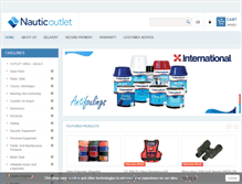 Tablet Screenshot of nautic-outlet.com